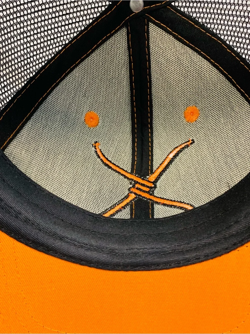 Twisted X Charcoal Heather Trucker Hat with Orange Logo